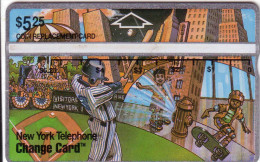 USA NYNEX HOLOGRAPHIQUE  LANDIS BASEBALL TWIN TOWERS NEW YORK N° 307A...MINT NEUF - Schede Olografiche (Landis & Gyr)