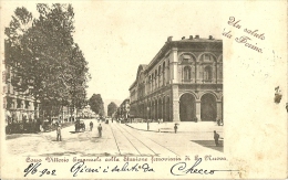 B00004-Torino-Corso Vittorio Emanuele Con La Stazione Di Porta Nuova-1902 - Stazione Porta Nuova