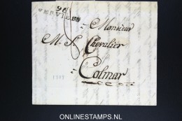 Belgium:  Letter Verviers To Colmar France, 1809 , 96 VERVIERS - 1794-1814 (French Period)