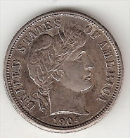 *usa  1 Dime    1904 Km  113  Xf+ !!!!!!!!!!!! - 1892-1916: Barber