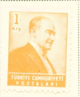 TURKEY  -  1955  Kemal Attaturk  1k  Mounted/Hinged Mint - Nuovi