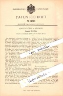 Original Patent - Adolf Grönke In Lüchow , 1896 , Regulator Für Pflüge , Landwirtschaft !!! - Luechow