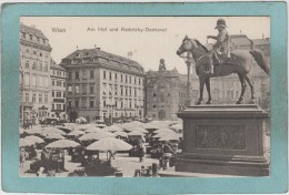 WIEN    -   AM  HOF  UND  RADETZKY  -  DENKMAL  - - Wien Mitte