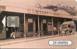 CARTE-PUCE-NOUVELLE CALEDONIE-NC48-25U-06/97 -SC7-CPA-RUE MARCHANDE--V°N°Rge 01546399-UTILISE -TBE - Neukaledonien