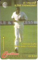 TARJETA DE ST. VINCENT & GRENADINES DE CAMERON CUFFY WEST INDIES CRICKETER 199SVDA - San Vicente Y Las Granadinas