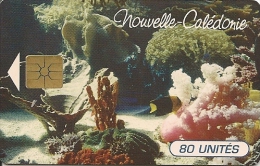 CARTE-PUCE-NOUVELLE-CALEDONIE-80U-NC40- -GEM B-03/1996-EVASION SOUS MARINE-V°N°00125-UTILISE-TBE - New Caledonia