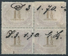 GERMANIA USATO WECHSELSTEMPEL 1 1/2 G QUARTINA - G6 - Altri & Non Classificati