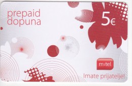 Serbia ,  Prepaid Phonecard   ,5 Euro ,  Used - Yougoslavie