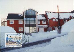 PA1233 Greenland 1996 Rehabilitation Center For Disabled Maximum Card MNH - Lettres & Documents
