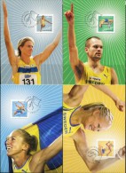 PA1259 Sweden 2006 Track Star Maximum Card 4v MNH - Lettres & Documents