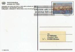 UN Genf - Ganzsache Postkarte Sonderstempel / Postcard Special Cancellation (D793) - Cartas & Documentos