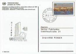 UN Genf - Ganzsache Postkarte Sonderstempel / Postcard Special Cancellation (D794) - Brieven En Documenten