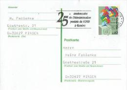 UN Genf - Postkarte Sonderstempel / Postcard Special Cancellation (D801) - Briefe U. Dokumente