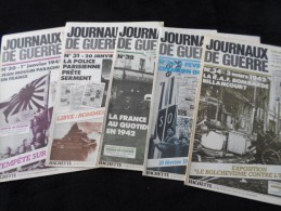 LOT DE 5 JOURNAUX DE GUERRE 39/45 N°30.31.32.33.34 EDITION HACHETTE CERTAINS AVEC AFFICHE PROPAGANTE - Paquete De Libros