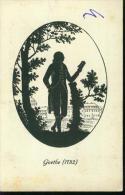 Scherenschnitt Silhouette Goethe 1782 - Silueta