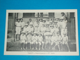 Tahiti ) école De Garçons - Mr- SPELTA  - Année  - EDIT : évangélique - Tahiti