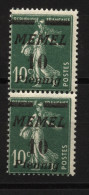 Memel,54b,54bI,senkrechtes Paar,xx,gep. - Memelland 1923