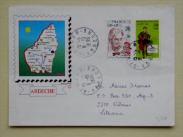 Cover From France To Lithuania On 1996 - Covers & Documents