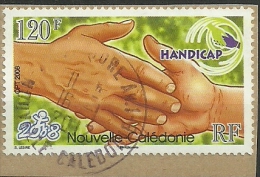 Nouvelle Calédonie Timbre S/ Fragment Oblitéré - Used Stamp On Cover Fragment - Y&T N° 1056 - Année Year 2008 - Usados