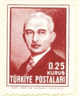 TURKEY  -  1946  President Inonu  0.25k  Mounted/Hinged Mint - Neufs