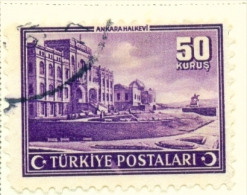 TURKEY  -  1943  Pictorial Definitive  50k  Used As Scan - Used Stamps