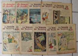 9 Revues La Semaine De Suzette 1950. Manon Iessel, Sels, Pécoud, Salcedo, Desrieux. A Redécouvrir - La Semaine De Suzette