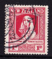 New Zealand 1929 Health Nurse - Anti TB Fund Used - See Notes - Gebruikt