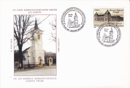 5676A   Roman-Catholic Church SADOVA -  2004 SPECIAL COVER ,ROMANIA. - Cartas & Documentos