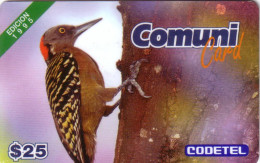 DOMINICAINE COMUNI CARD OISEAU VOGEL BIRD 1995 FIRST ISSUE 1ERE CARTE PAYS 25$ UT - Dominicana