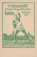 Litho Stich AK Dahlen 33. Gauturnfest 9 / 10 Juli 1927 8. Niederelbegau XIV Turnkreis Turnfest Bei Oschatz Wurzen - Dahlen