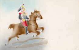 CPA 1194 - MILITARIA - Carte Militaire Gaufrée - Cuirassier Sur Un Cheval - Personen