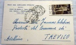 STORIA POSTALE- 1931 30 CENT BIM ORAZIANO SU CARTOLINA NAPOLI P.ING .GIROLAMO IPPOLITO - Autres & Non Classés