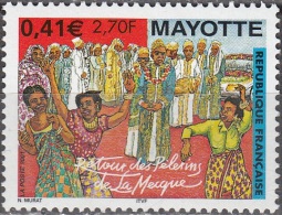 Mayotte 2001 Yvert 100 Neuf ** Cote (2015) 2.00 Euro Retour Des Pèlerins De La Mecque - Unused Stamps