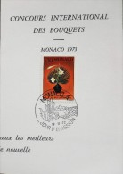 MONACO - CARNET 2 FEUILLETS - Concours De Bouquets. JOUR D'EMISSION  13-11-1972 - Parfait état - Booklets