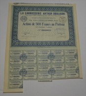 Carosserie Arthur Boulogne à Levallois Perret - Automobilismo