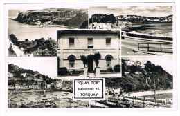 RB 1012 - 1958 Real Photo Postcard - Quay Tor Guesthouse Hotel - Scarborough Road Torquay Devon - Torquay