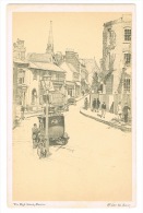 RB 1012 - Early Sketch Book Postcard  - The High Street Harrow - Middlesex London - Middlesex