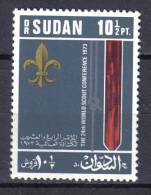 AP278 - SOUDAN 1974 ,  10 1/2 Pi . Yvert N. 271  ***  Scout - Sudan (1954-...)