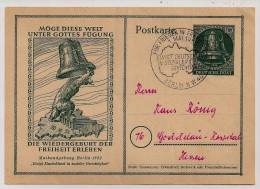 Deutschland, Berlin, La Renaissance De La Liberté, 10 Pf., Cancellation Spéciale, 1-5-52 - Postales - Usados