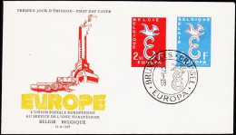 1958. EUROPA FDC 13.9.58.  (Michel: 1117-1118) - JF125128 - Non Classés