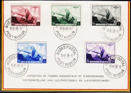 1938. AIR MAIL 5 EX. MUSEE POSTAL POSTMUSEUM 16-6-38.  (Michel: 466-470) - JF123743 - Other & Unclassified