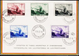 1938. AIR MAIL 5 EX. MUSEE POSTAL POSTMUSEUM 16-6-38.  (Michel: 466-470) - JF123940 - Autres & Non Classés