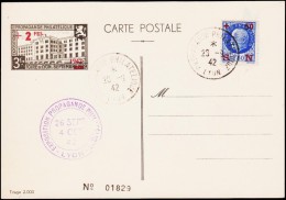 1942. EXPOSITION PROPAGANDE PHILATELIQUE LYON 26-9-42. TIRAGE 2000 EX.  (Michel: 563) - JF125527 - Altri & Non Classificati