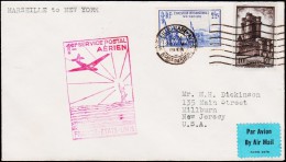 1939. FIRST FLIGHT 24.V.39. 1er SERVICE POSTAL AERIEN FRANCE - ETATS-UNIS. MARSEILLE - ... (Michel: 414) - JF124045 - Other & Unclassified