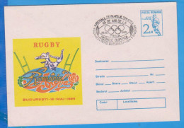 Rugby Special Cancellation  Romania Postal Stationery 1995 - Rugby