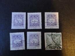 Tchécoslovaquie  . Lot De 6 Timbres Taxe Oblit - Lots & Serien