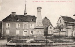 CHAOURCE - TRES BEAU PLAN DU MONUMENT AUX MORTS DE LA GUERRE 1914-1918 -  TOP !!! - Chaource