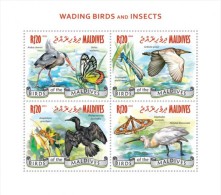 Maldives. 2014 Wading Birds And Insects . (906a) - Cigognes & échassiers