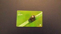 Brasil-besouro-(TELEBRASILIA)-tirage-150.000-used Card - Ladybugs