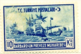 TURKEY  -  1941  Barbarossa  10k  Mounted/Hinged Mint - Nuovi